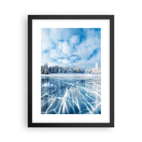 Poster in een zwarte lijst - Een oogverblindend en kristalhelder uitzicht - 30x40 cm