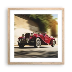 Een poster in een licht eiken lijst - Mooier dan Nike van Samothrace - 40x40 cm