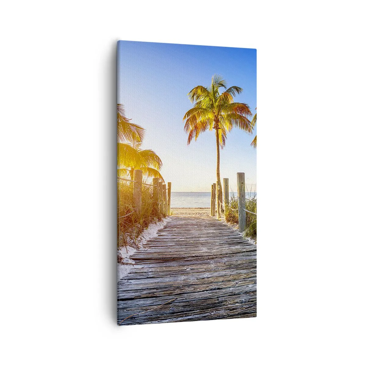 Schilderen op canvas - Rechtstreeks naar het paradijs - 55x100 cm