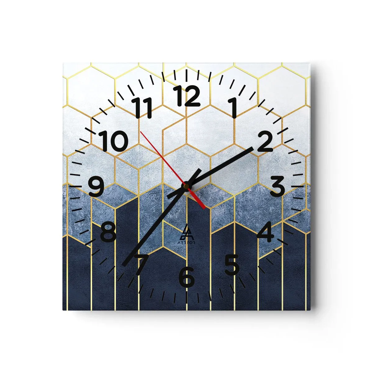 Wandklok - Klok - Compositie in een gesyncopeerd ritme - 30x30 cm