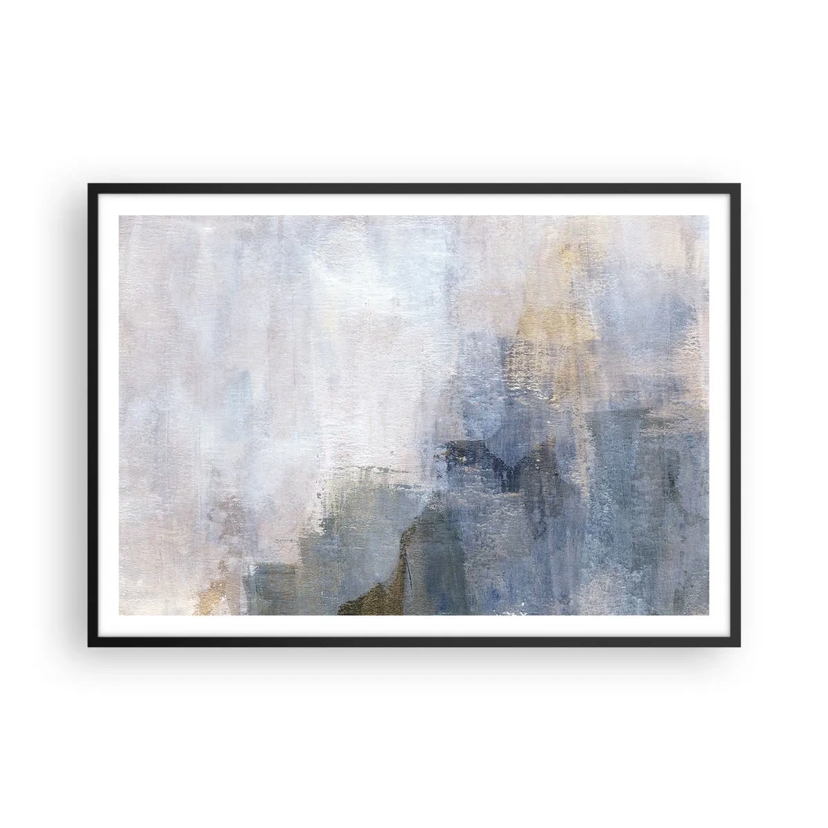 Poster in een zwarte lijst - Kleurtonen en akkoorden - 100x70 cm