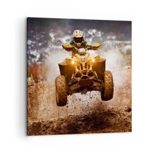 Schilderen op canvas - No risk no fun - 50x50 cm