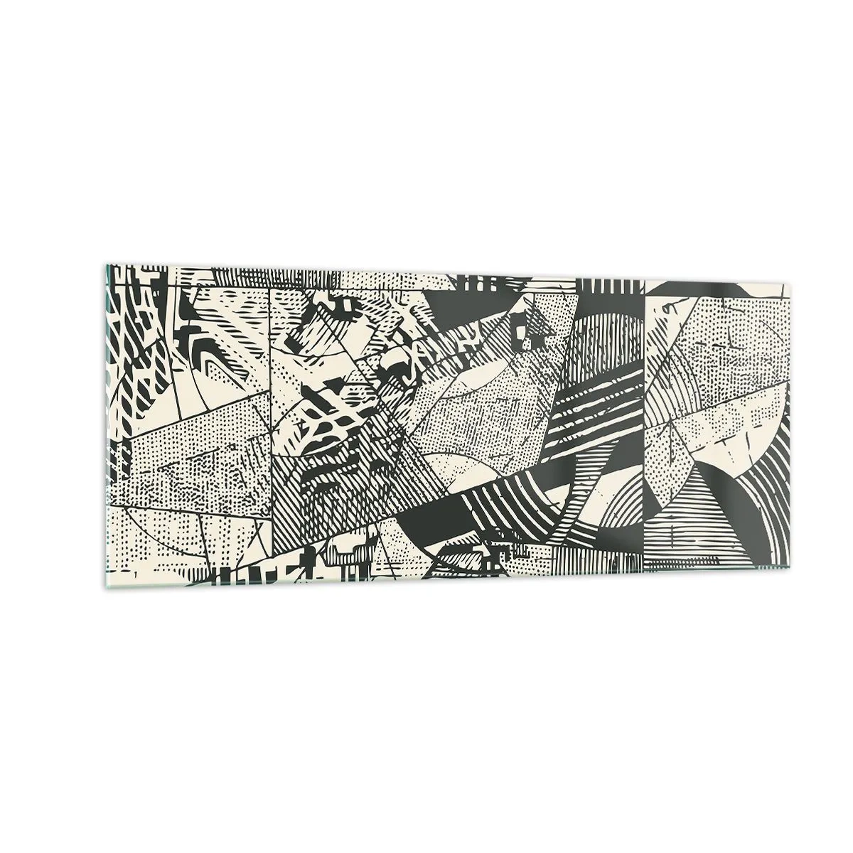 Schilderen op glas - De dynamiek van nu - 100x40 cm