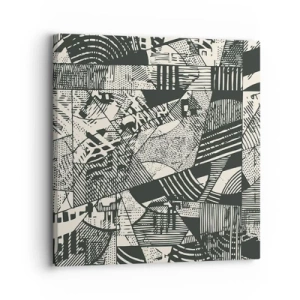 Schilderen op canvas - De dynamiek van nu - 30x30 cm