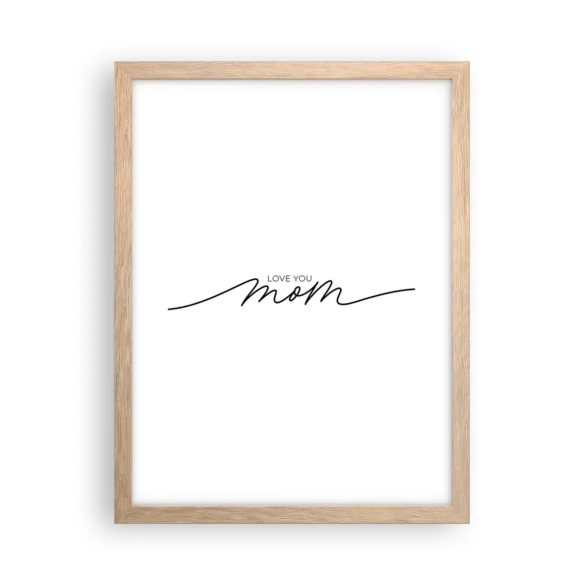 Een poster in een licht eiken lijst - Grote emotie - 30x40 cm