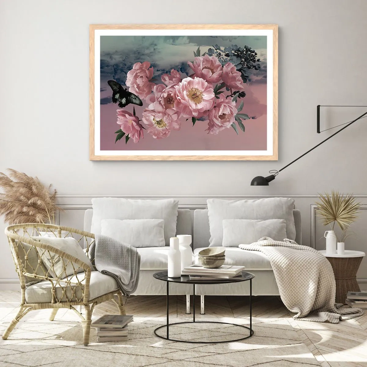 Een poster in een licht eiken lijst - Het hoogtepunt van de romantiek - 50x40 cm