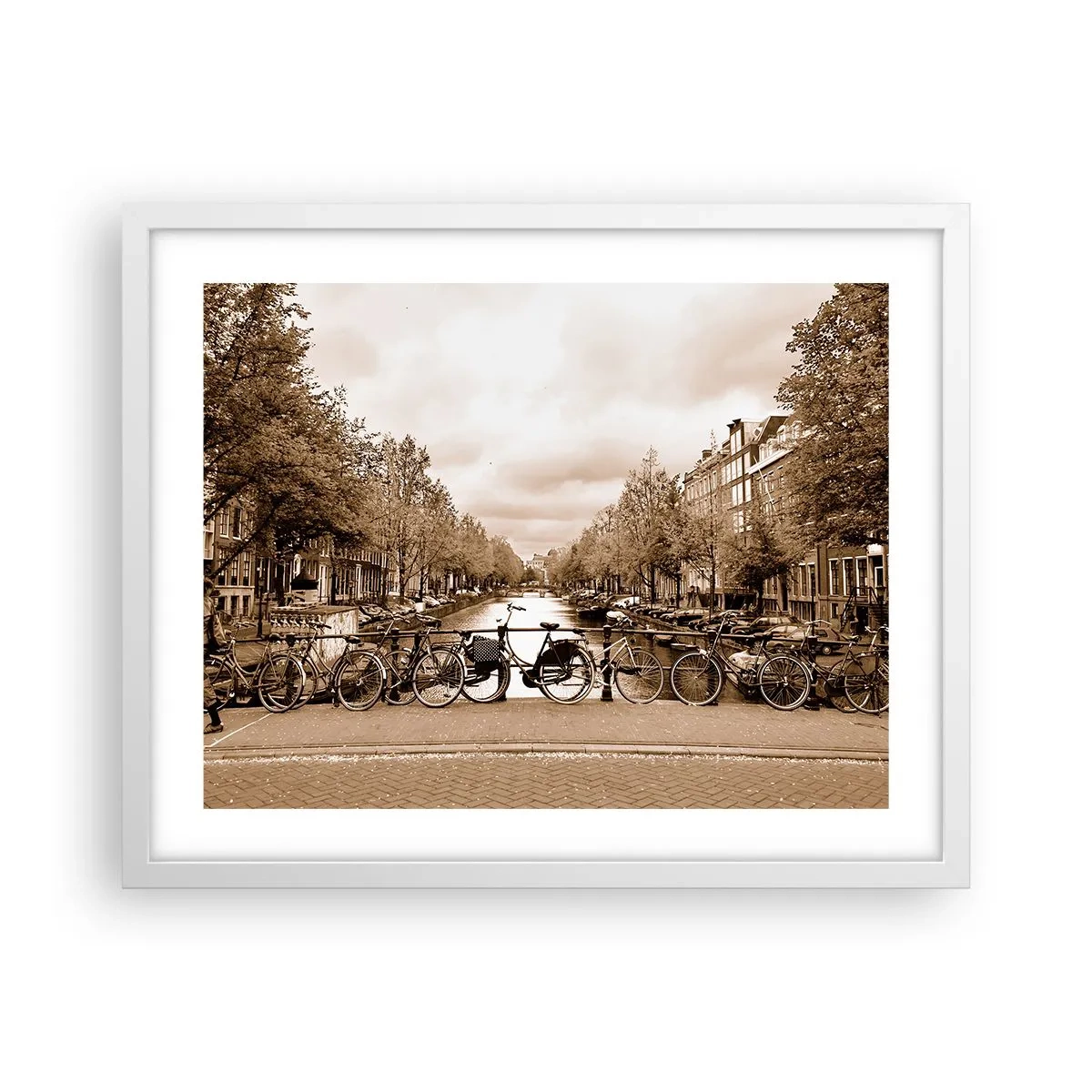 Poster in een witte lijst - Hollandse sfeer - 50x40 cm