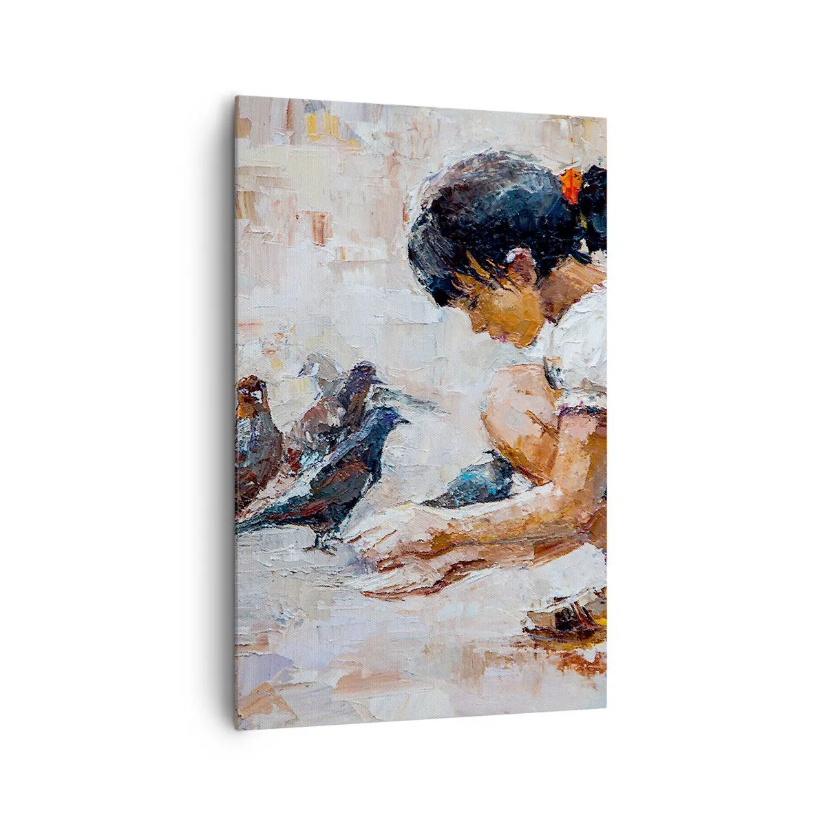 Schilderen op canvas - De kleintjes en de leukste - 80x120 cm