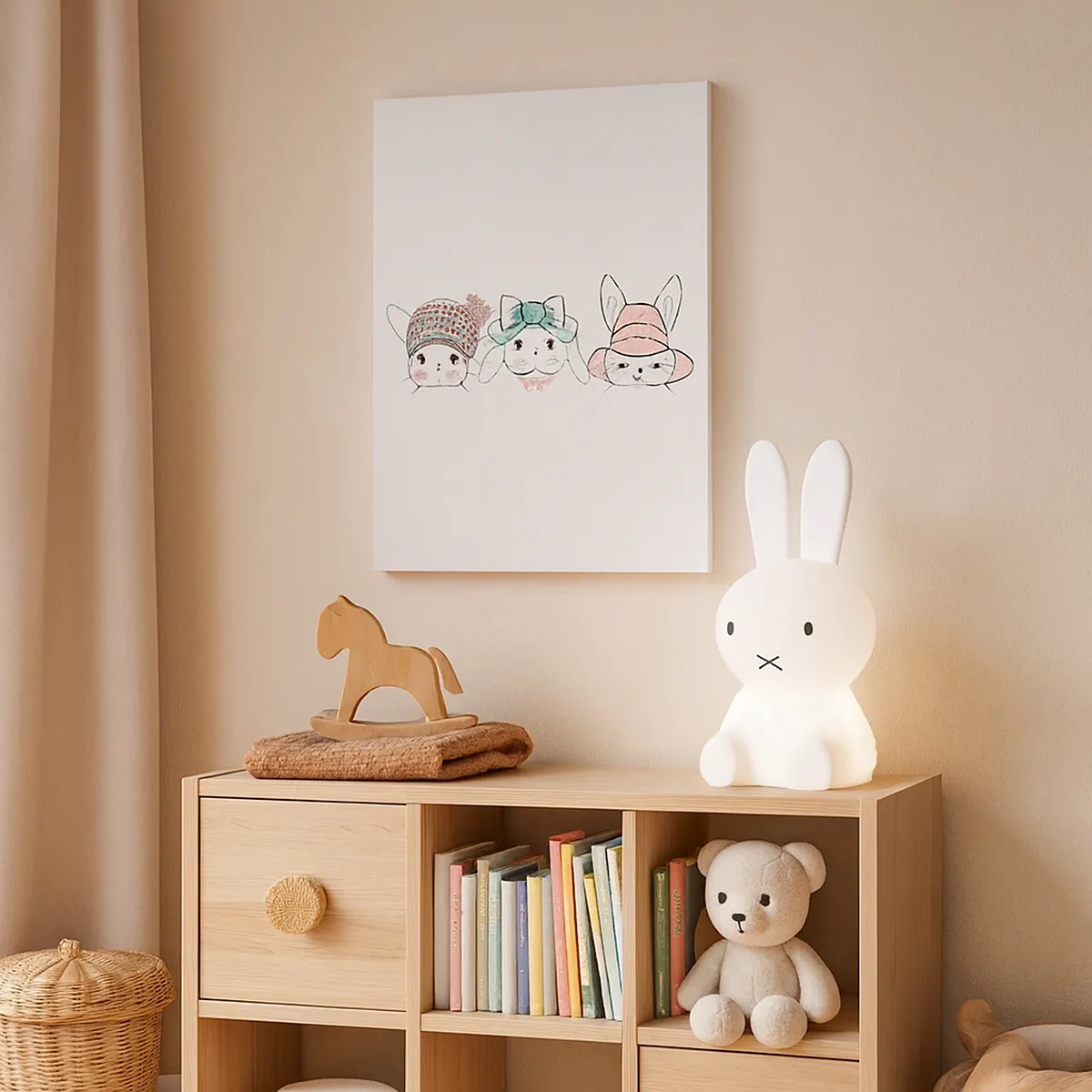 Schilderen op canvas - Peinzend, verdrietig, tevreden - 50x70 cm