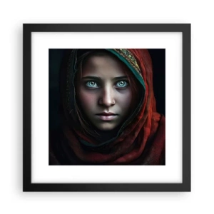 Poster in een zwarte lijst - Oosterse prinses - 30x30 cm