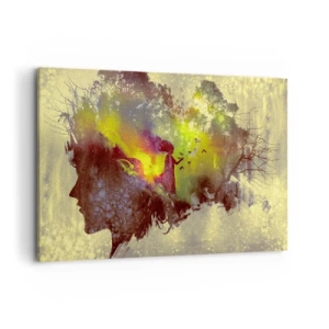 Schilderen op canvas - Moeder Natuur - 120x80 cm