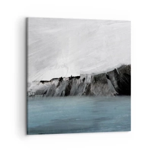 Schilderen op canvas - Water – aarde: botsing der elementen - 60x60 cm