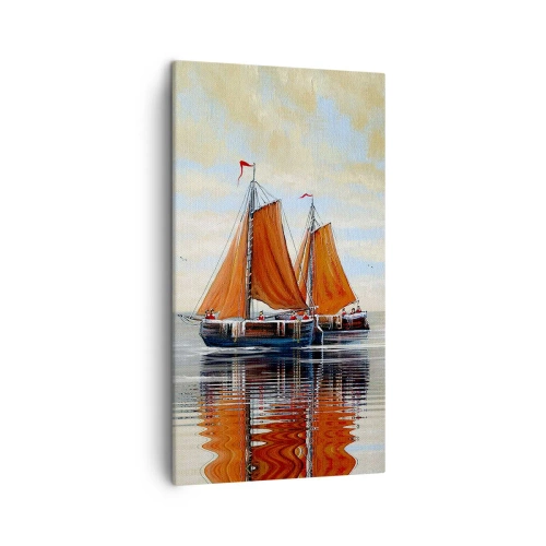 Schilderen op canvas - Hé, zeil, matroos... - 45x80 cm
