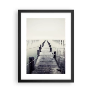 Poster in een zwarte lijst - Dompel jezelf onder in vrede - 30x40 cm