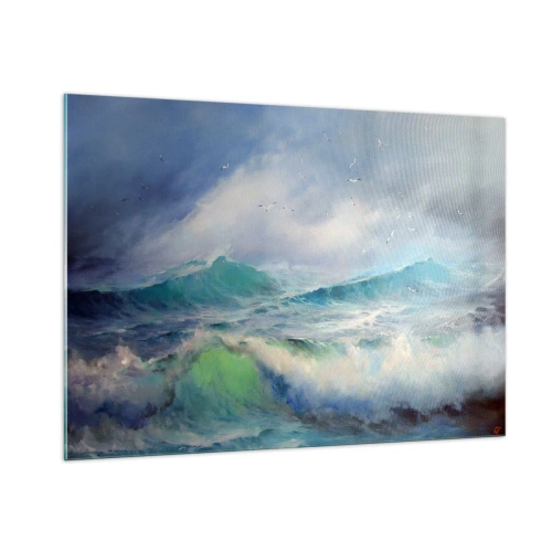 Schilderen op glas - 'De wervelwind huilde van triomf...' - 100x70 cm