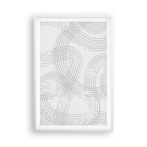 Poster in een witte lijst - Er is geen rechte weg - 61x91 cm