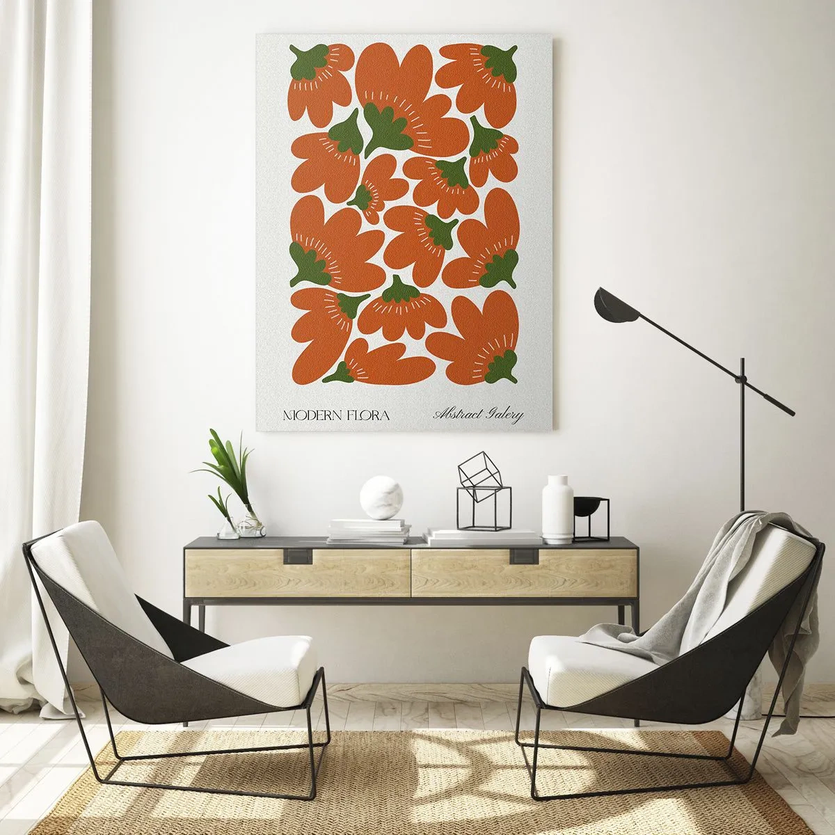 Schilderen op glas - Uit het leven van bloemen - 50x70 cm