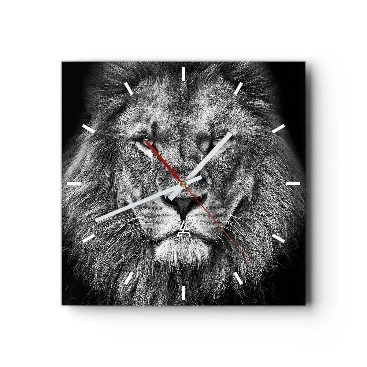 Wandklok - Klok - In een kroningskleed - 30x30 cm