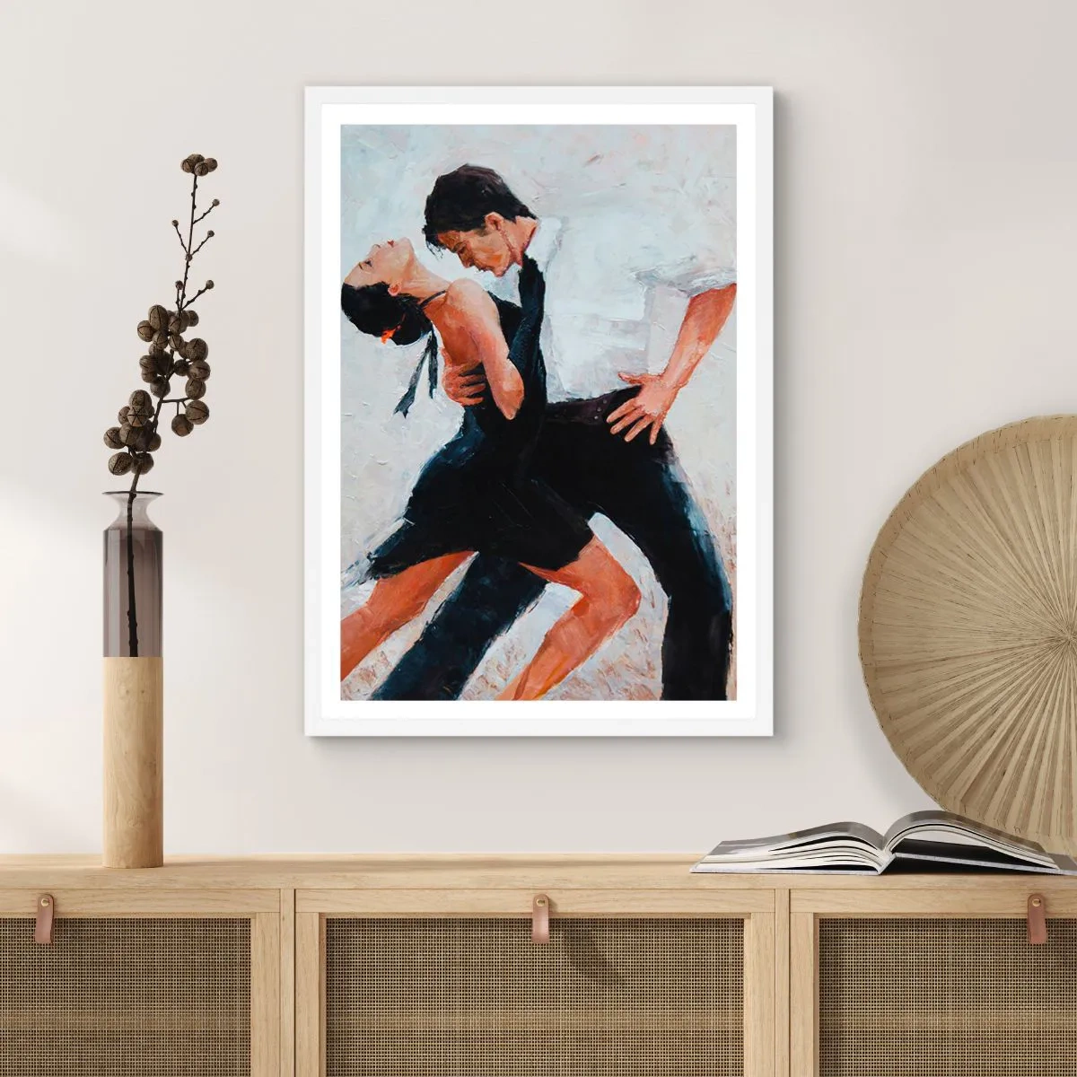 Poster in een witte lijst - Tango van mijn dromen - 30x40 cm