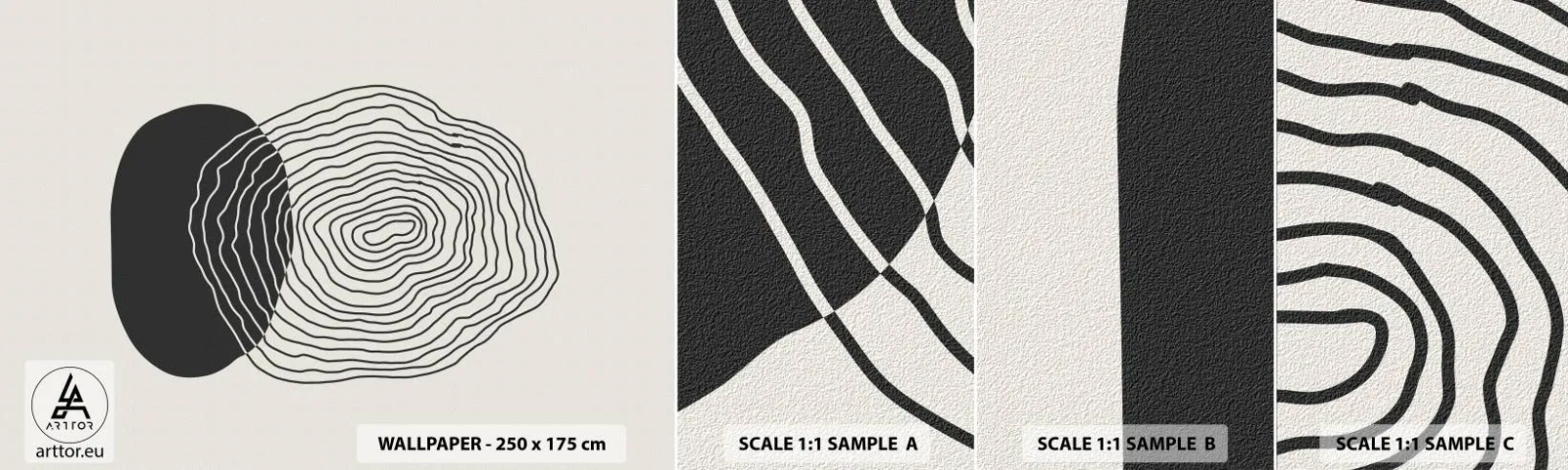 Fotobehang Monster Zelfklevend Deluxe Sticker - Duur en spiertrekkingen - Abstractie, Deel, Grafisch - 100x30 cm