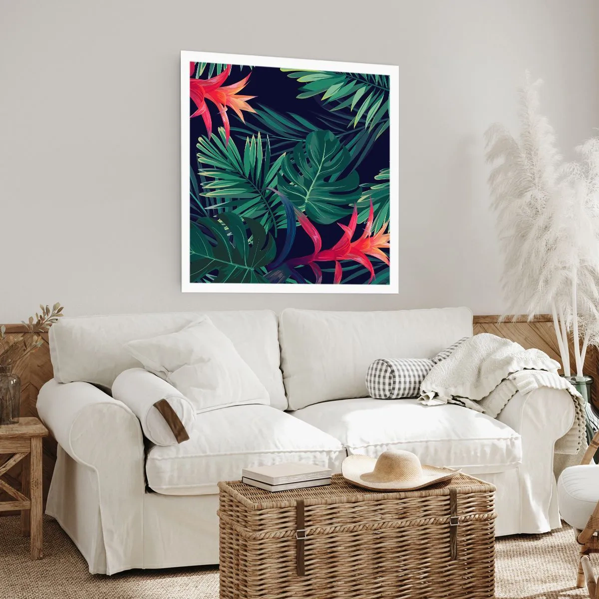 Poster - Ontsteken in het groen - 50x50 cm