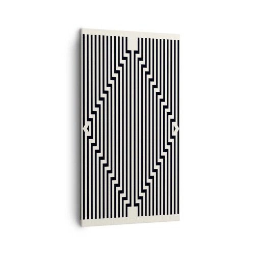 Schilderen op canvas - Geometrische illusie - 45x80 cm