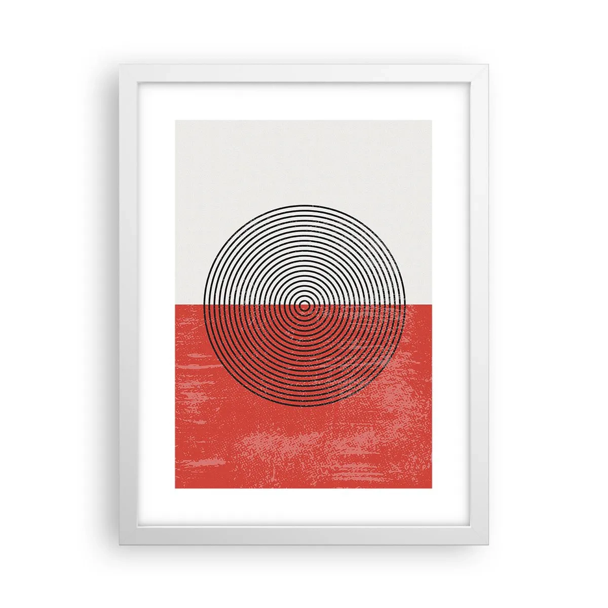 Poster in een witte lijst - Op de kop geslagen - 30x40 cm