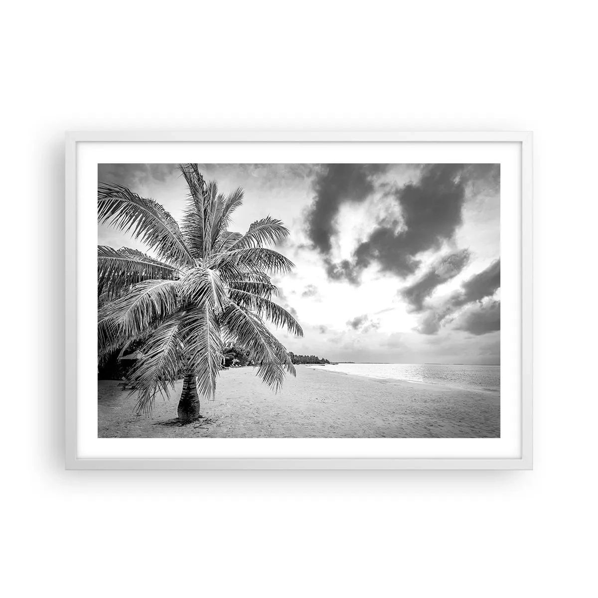 Poster in een witte lijst - Wanneer je verlangt naar eenzaamheid... - 70x50 cm