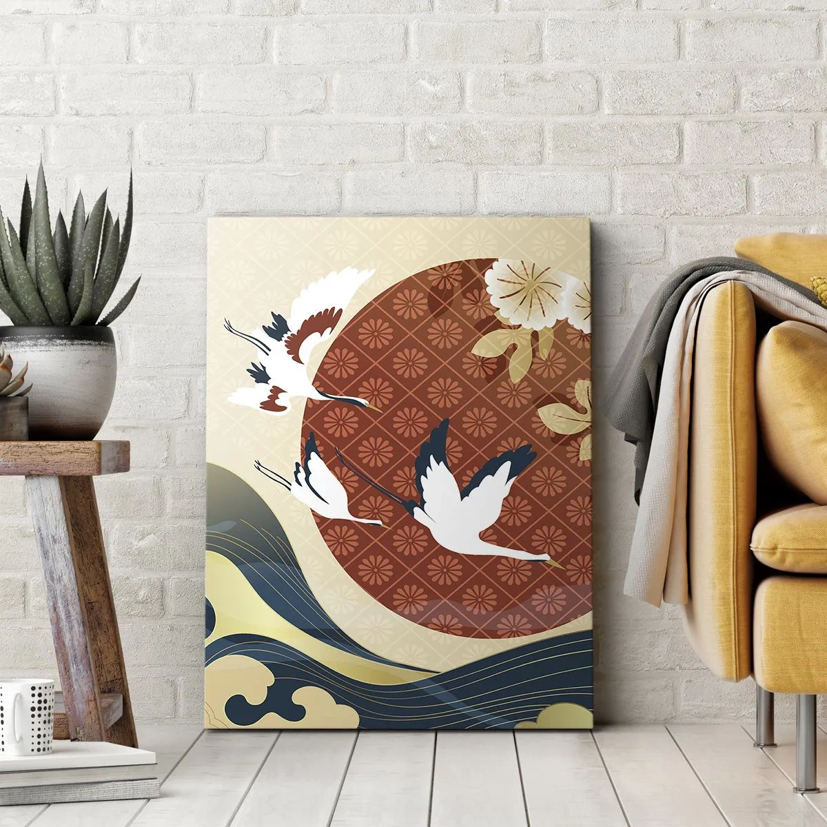 Schilderen op canvas - Japans sprookje - 55x100 cm