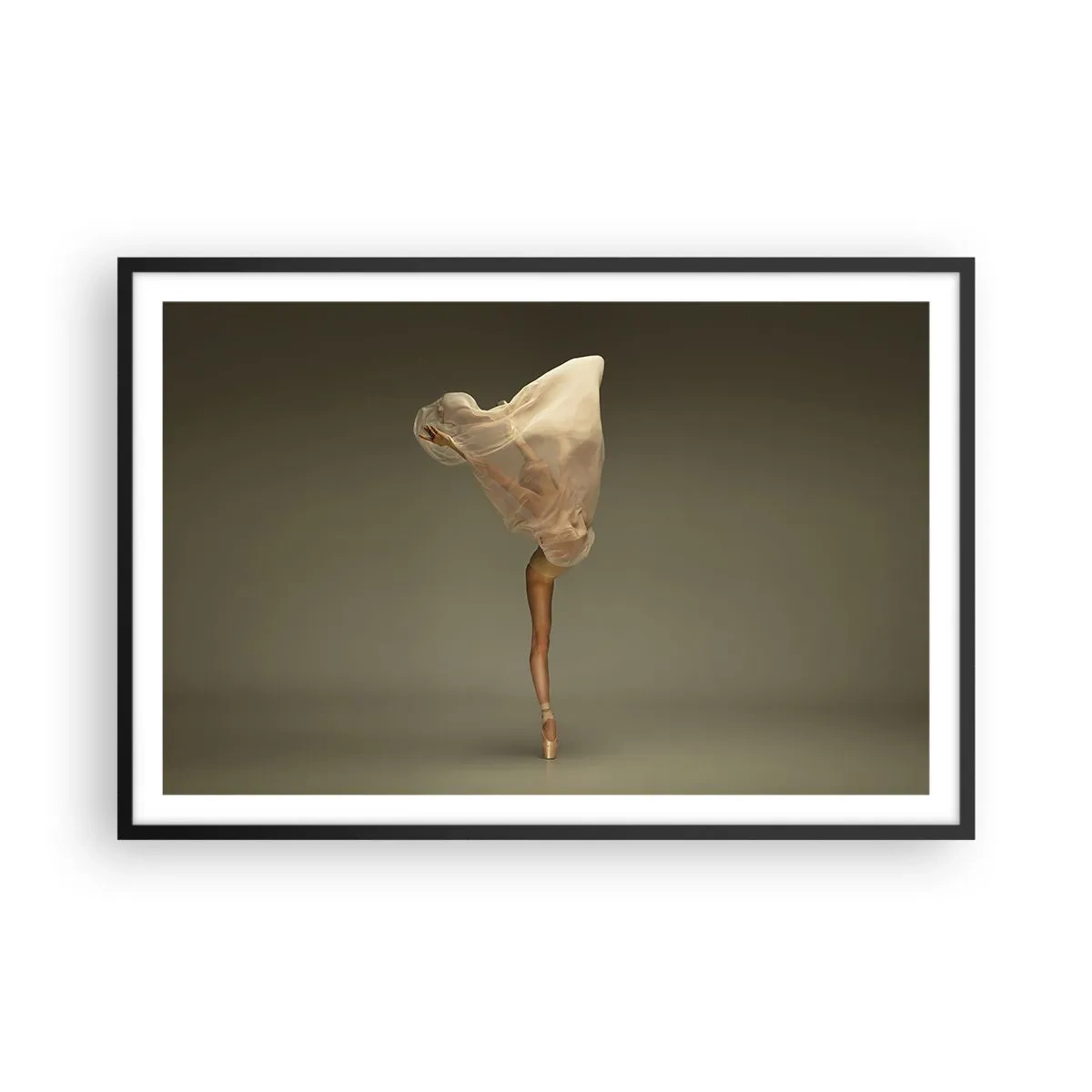 Poster in een zwarte lijst - Het zal snel omhoog vliegen - 91x61 cm