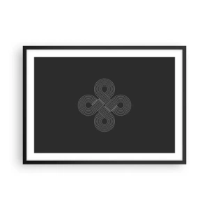 Poster in een zwarte lijst - In de Keltische geest - 70x50 cm