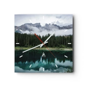 Wandklok - Klok - Stil, stil, laten we het drinkwater niet wakker maken... - 40x40 cm