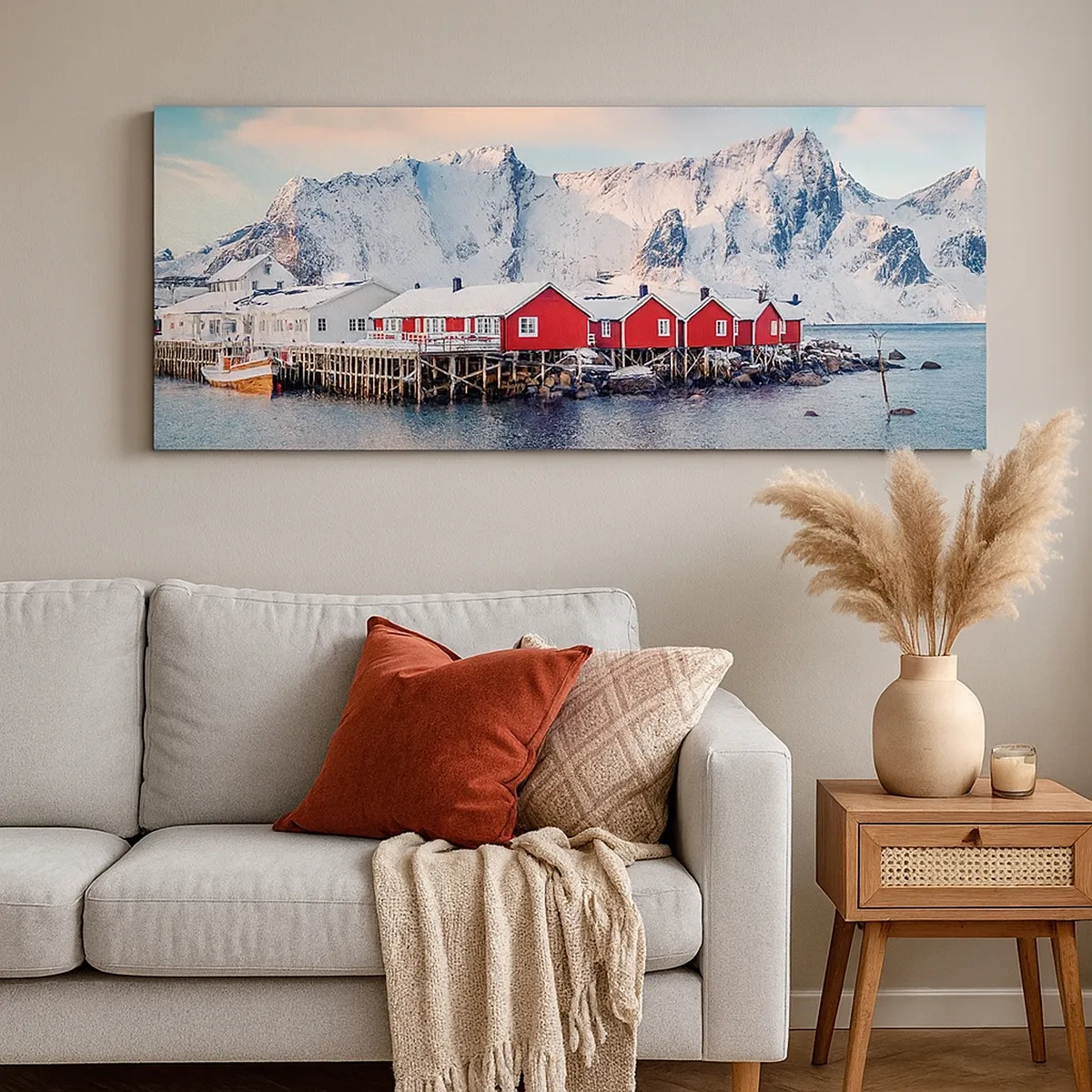 Schilderen op canvas - Noordelijke retraite - 30x30 cm