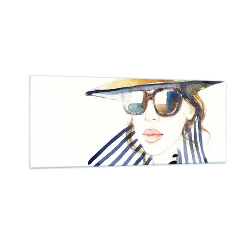 Schilderen op glas - Florida heet u welkom! - 100x40 cm