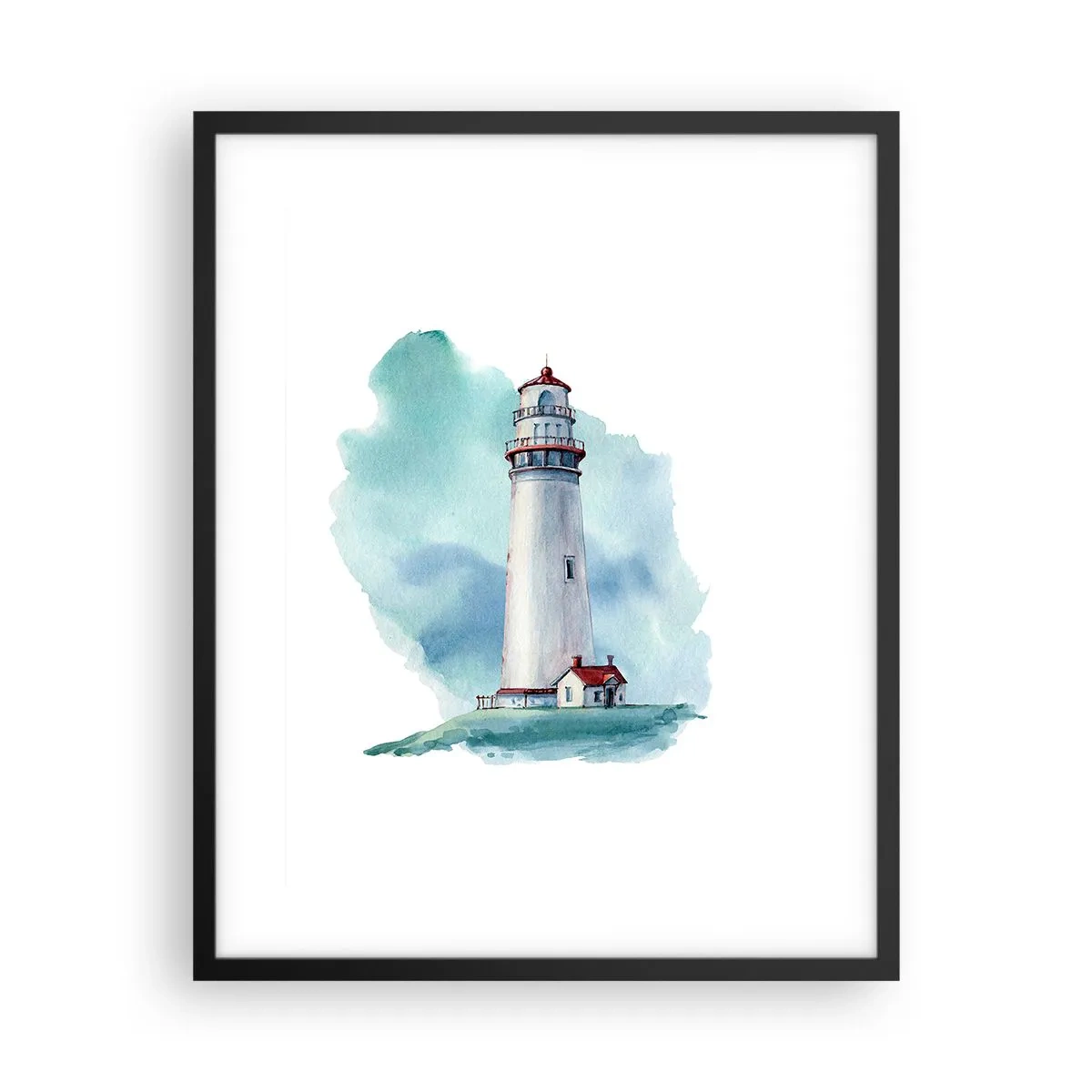 Poster in een zwarte lijst - Blue's zachtaardige zus - 40x50 cm