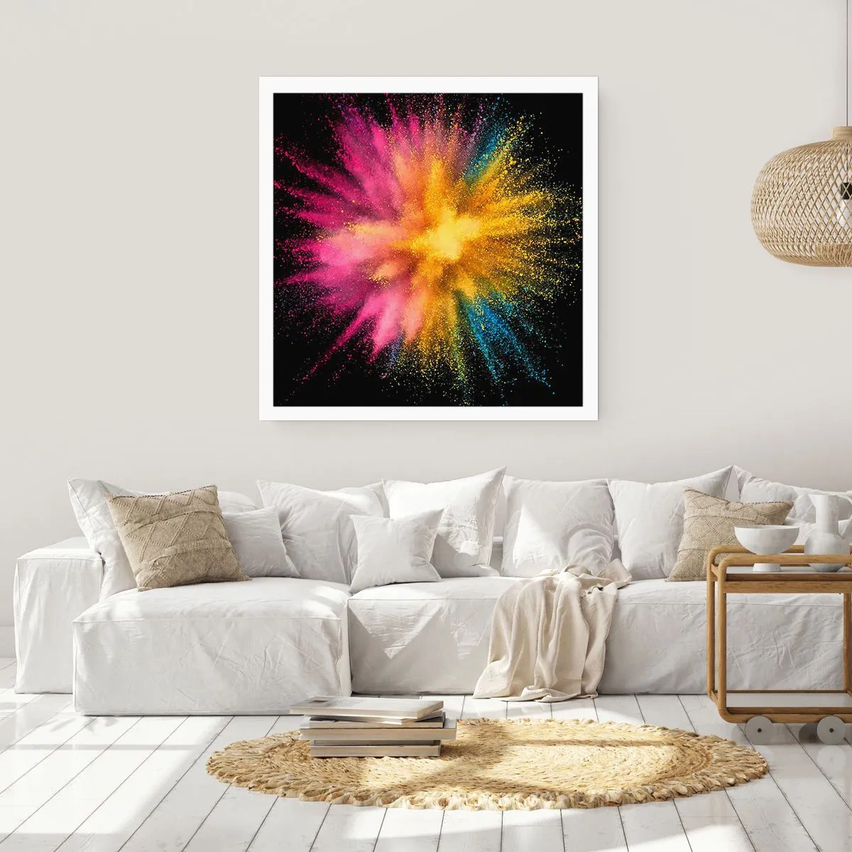 Poster - De geboorte van kleuren - 40x40 cm