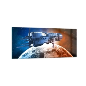 Schilderen op glas - Een zorgvuldige waarnemer - 120x50 cm