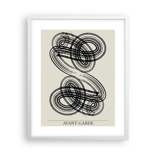 Poster in een witte lijst - Het kwam er spontaan uit - 40x50 cm