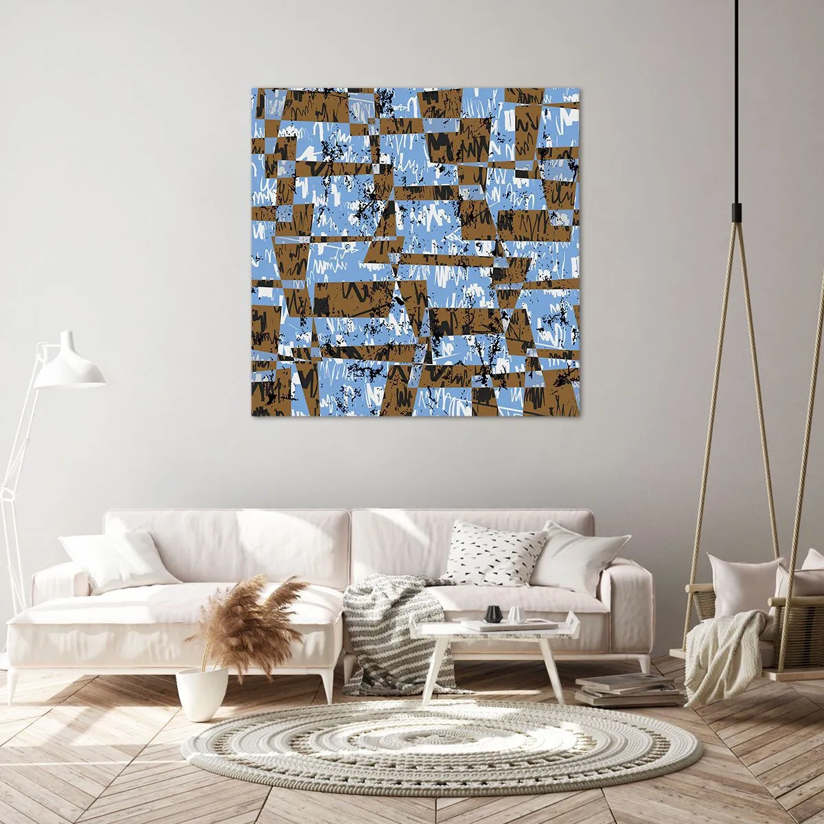 Schilderen op canvas - Een niet-menselijke knipsel - 50x50 cm