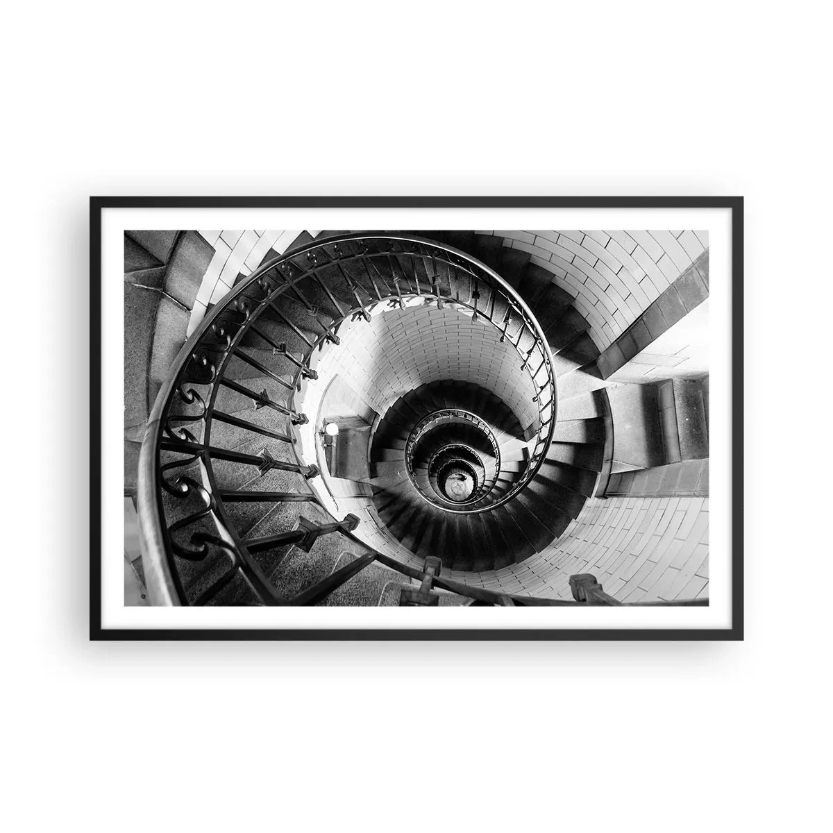 Poster in een zwarte lijst - Hoger en hoger - 91x61 cm