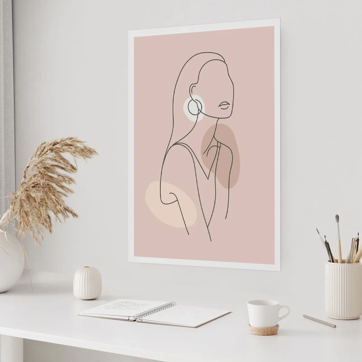 Poster - meisjesachtig icoon - 61x91 cm