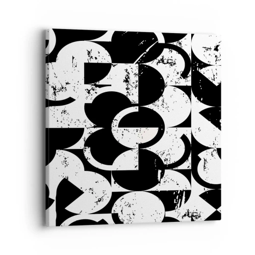 Schilderen op canvas - Wit is wit en zwart is zwart - 40x40 cm