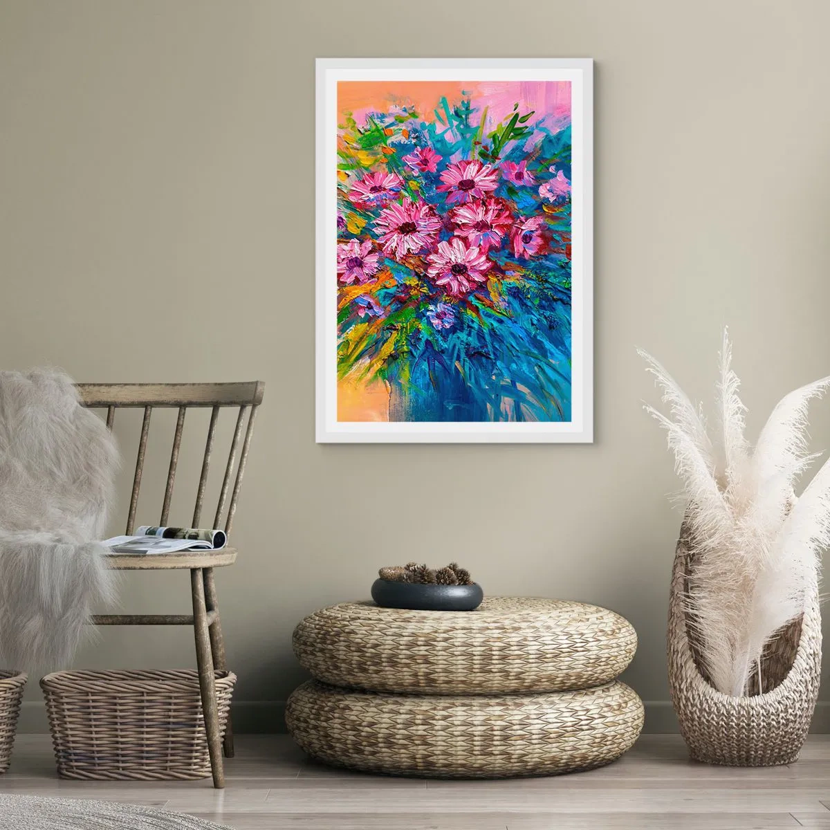 Poster in een witte lijst - Levensenergie - 40x50 cm