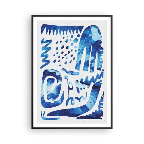 Poster in een zwarte lijst - Terug naar de wortels - 70x100 cm