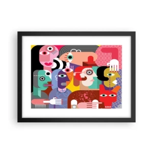 Poster in een zwarte lijst - Wij zijn van de heer Picasso - 40x30 cm