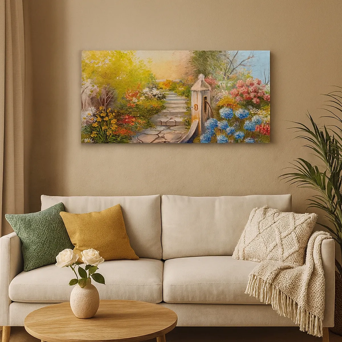 Schilderen op canvas - In volle bloei - 30x30 cm