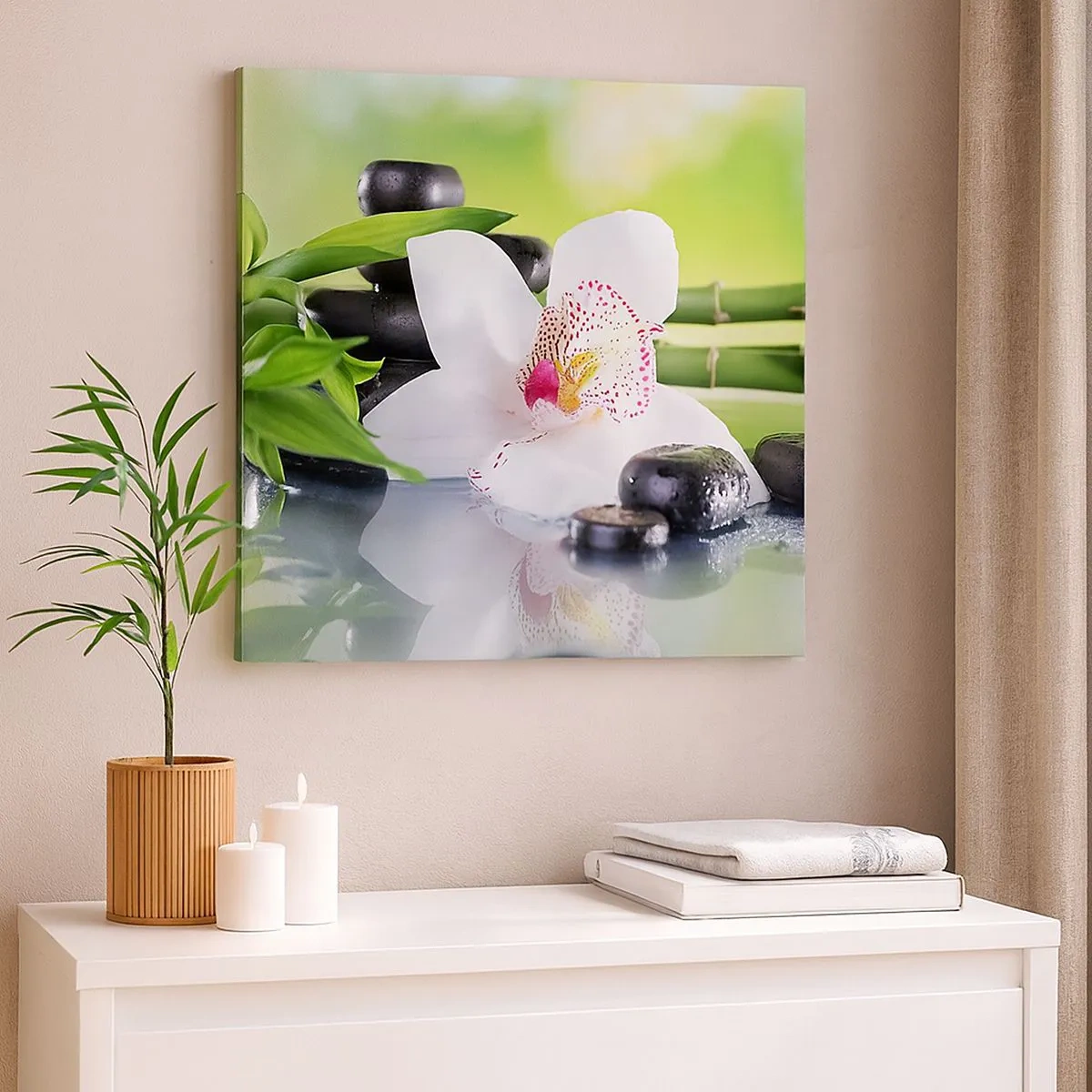 Schilderen op canvas - Koele frisheid - 30x30 cm