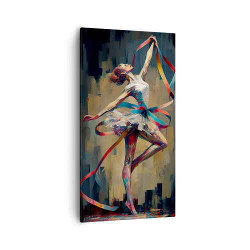 Schilderen op canvas - Lintendans - 55x100 cm