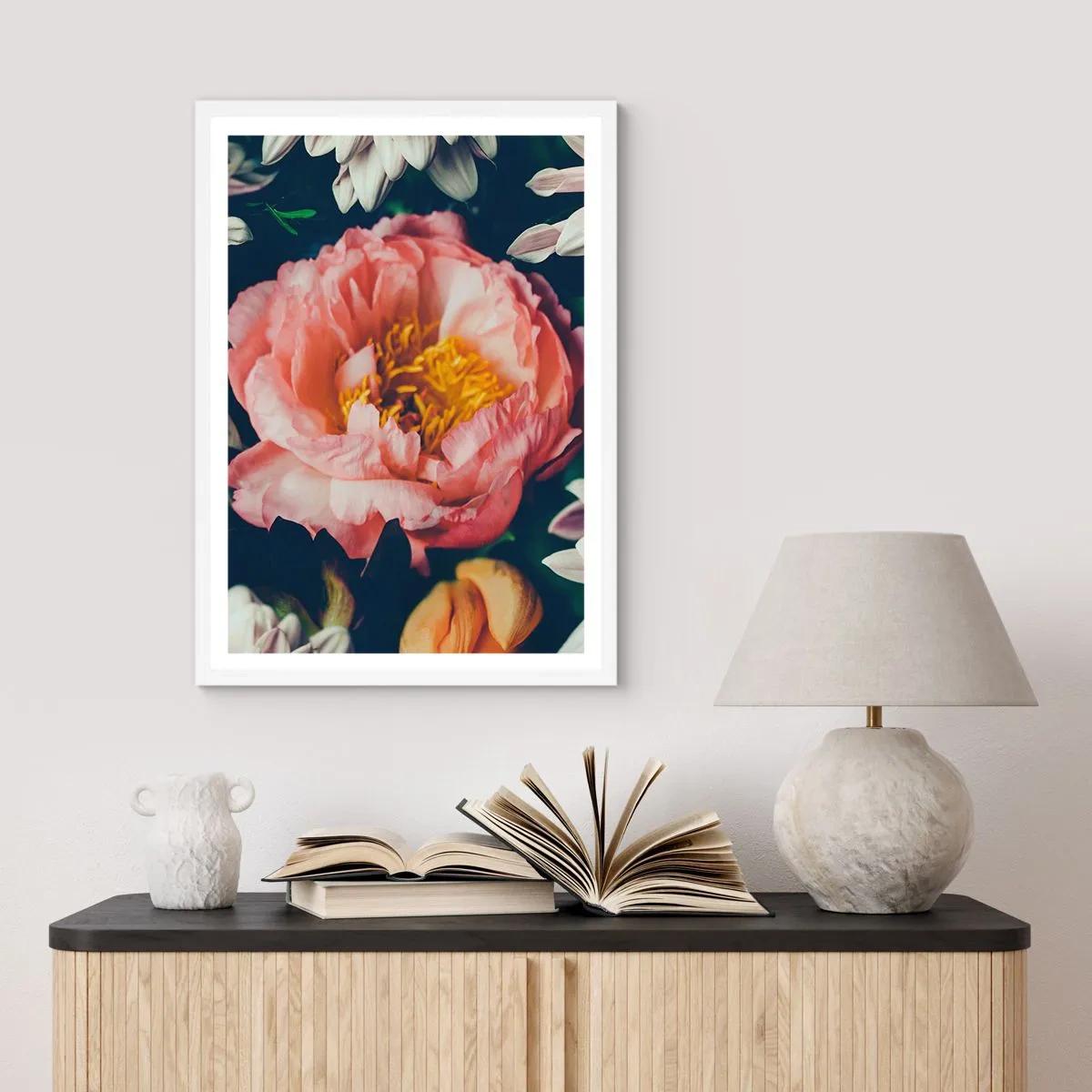 Poster in een witte lijst - Met barokke pracht - 70x100 cm