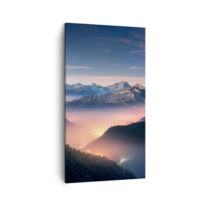 Schilderen op canvas - Licht in de dalen - 45x80 cm